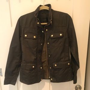 J crew waxed cotton jacket